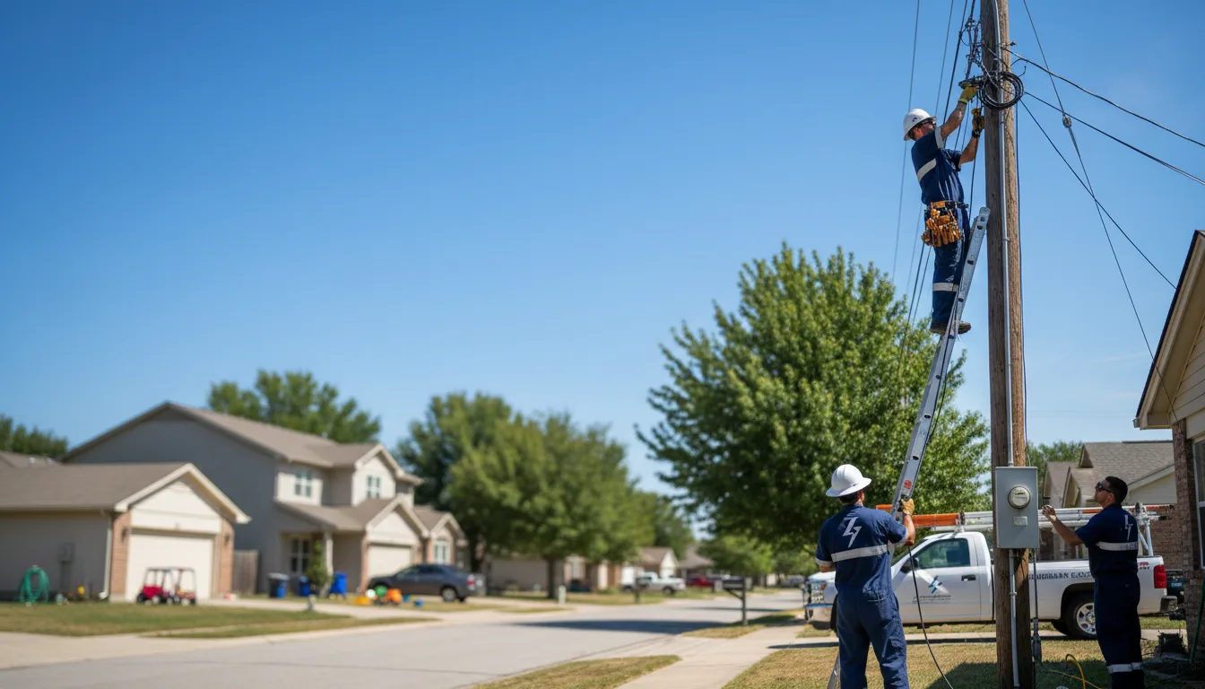 Residential electrician providing installation services in Clyde, TX